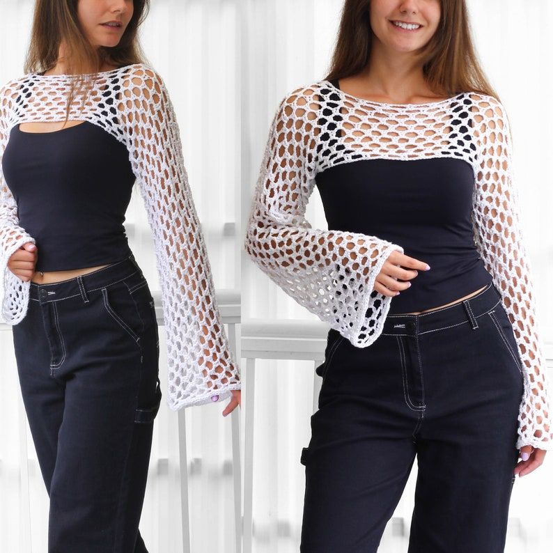 Easy Crochet Shrug Pattern | Beginner-Friendly, No-Sew, 6 Sizes | Quick Afternoon Project