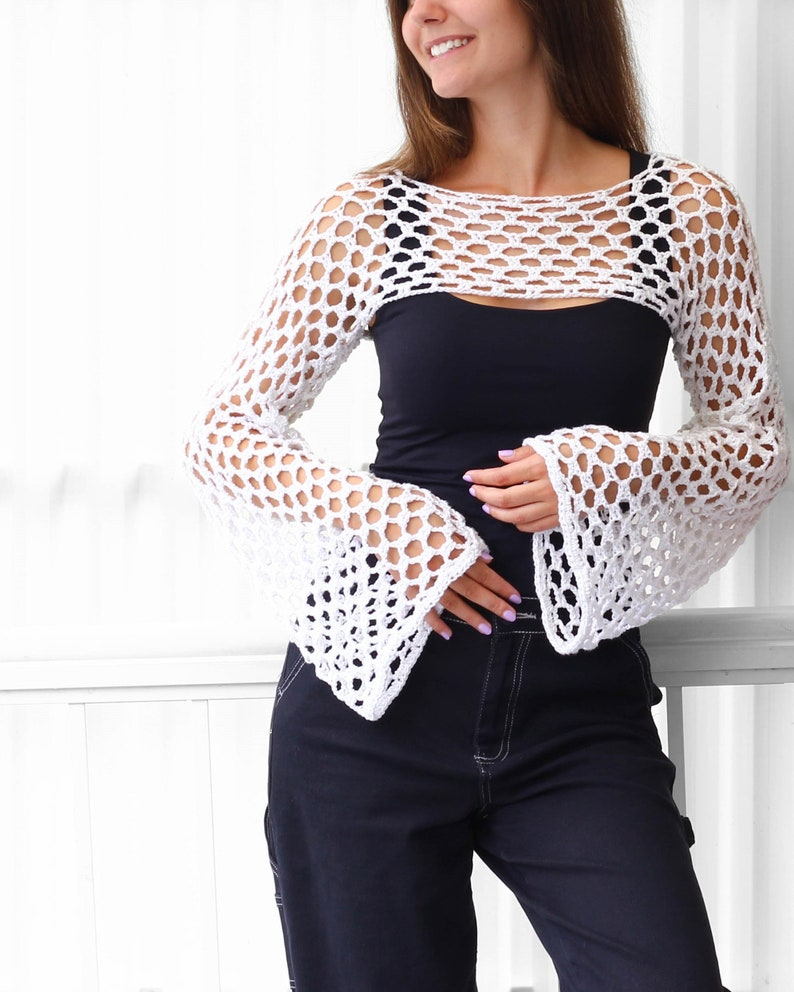 Easy Crochet Shrug Pattern | Beginner-Friendly, No-Sew, 6 Sizes | Quick Afternoon Project